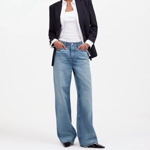 MADEWELL Wide Leg Jeans with Relaxed Fit